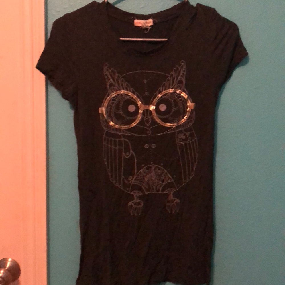 Owl with glasses tee